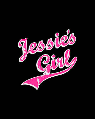Pink Wall Art featuring the digital art Jessies Girl Retro by Flippin Sweet Gear