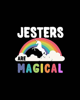 Happy Wall Art featuring the digital art Jesters Are Magical by Flippin Sweet Gear