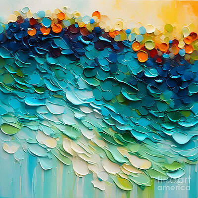 Vibrant Wave of Colors Wall Art