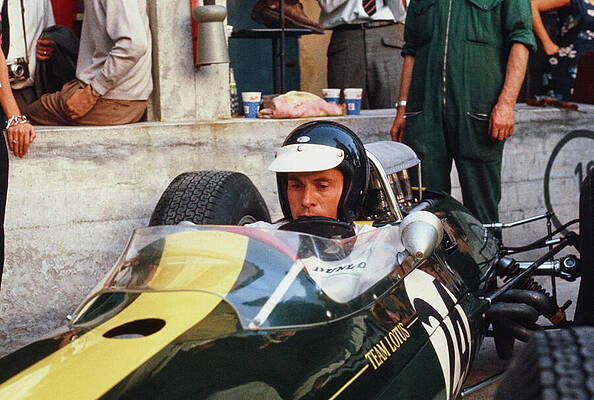 Jim Clark at Monza 1965 by Eric della Faille - Revs Institute Collections