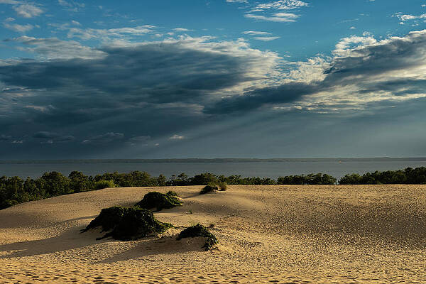 Water Photograph - Jockey's Ridge Shadows by David Fountain