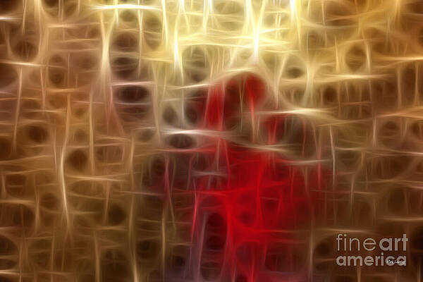 Wall Art featuring the painting John 14 27. I Give To You. Modern Christian Wall Art, Peace Scripture by Mark Lawrence
