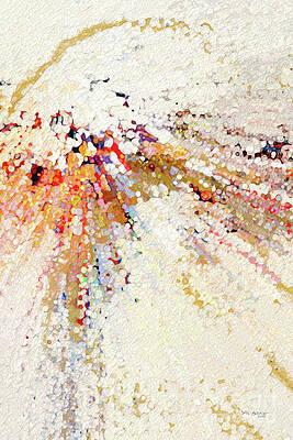 White Wall Art featuring the painting John 16 22. Learn To Live In Joy. Bible Verse Inspirational Wall Art by Mark Lawrence