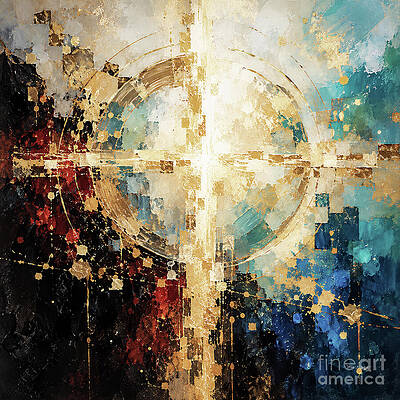 Abstract Geometric Crossroad Wall Art