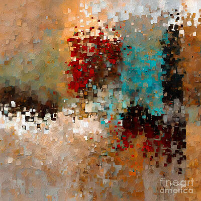 Wall Art featuring the painting John 6 68. The Way To Forever. Abstract Christian Wall Art by Mark Lawrence