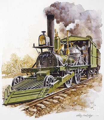 Painting - John Bull Locomotive by John Swatsley