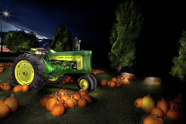 Sky Wall Art featuring the photograph John Deere 630 by Steve Templeton