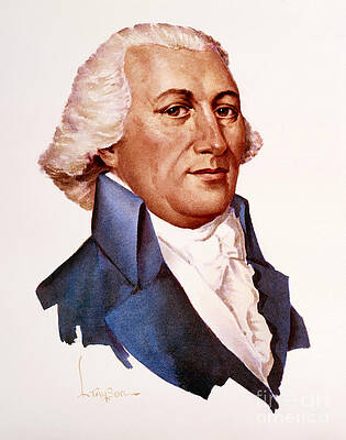Painting - John Langdon - Signers Of The U.S. Constitution by Lyle Tayson