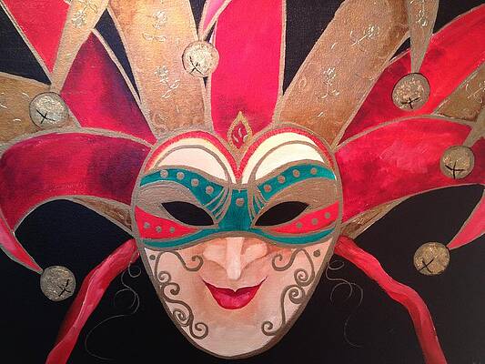 Wall Art featuring the painting Joker I by Barbara Landry
