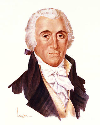 Portrait Painting - Jonathan Dayton - Signers Of The U.S. Constitution by Lyle Tayson