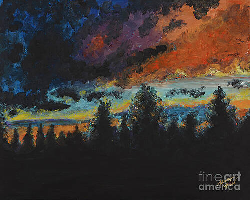 Sunset Painting - Journey by Tammy Terres - Dezigner Reflexions