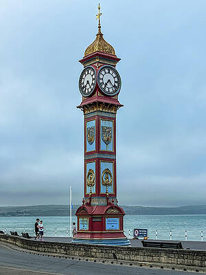 Wall Art featuring the photograph Jubilee Clock Tower by Shirley Mitchell