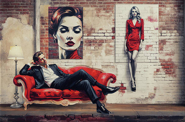 Judged By Art A Pop Art Interior Scene Print