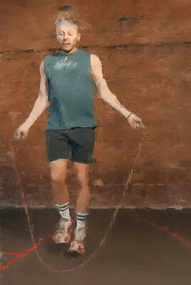 Painting - Jumping Rope by Gary Arnold