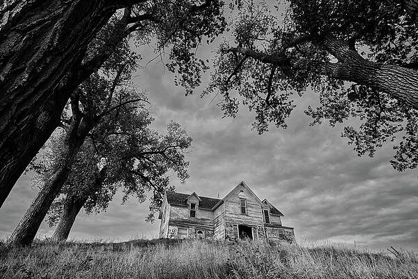 Wall Art featuring the photograph June 2022 Haunted House 2 by Alain Zarinelli