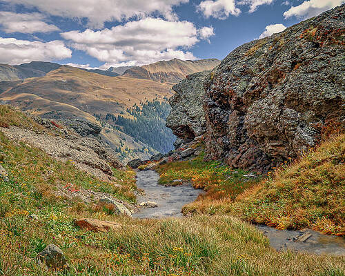 Serene Photograph - June 2023 Porphyry Gulch Afternoon by Alain Zarinelli