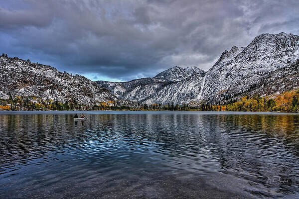 Serene Lake with Snowy Mountains Wall Art