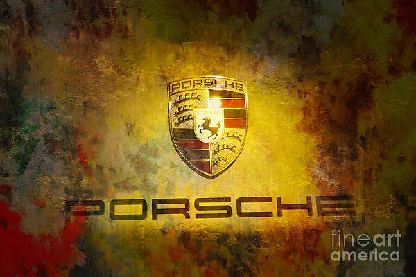 Wall Art featuring the painting Just Forever Porsche by Stefano Senise