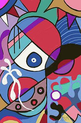 Bold Wall Art featuring the painting Just Fun by Sonja Kraft