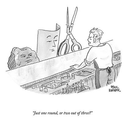 Shoot Wall Art featuring the drawing Just One Round by Paul Karasik