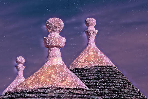 Bold Wall Art featuring the photograph Just The Three Of Us - Glitter by Elvira Peretsman