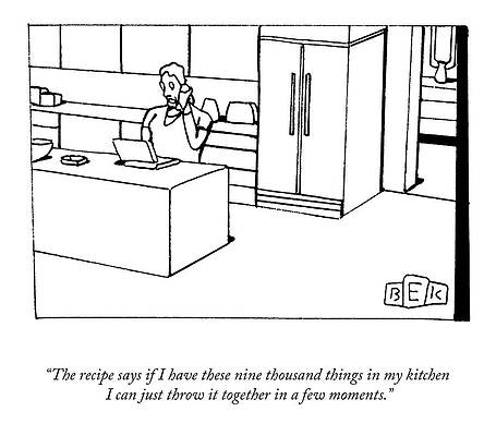 Simple Drawing - Just Throw It Together by Bruce Eric Kaplan