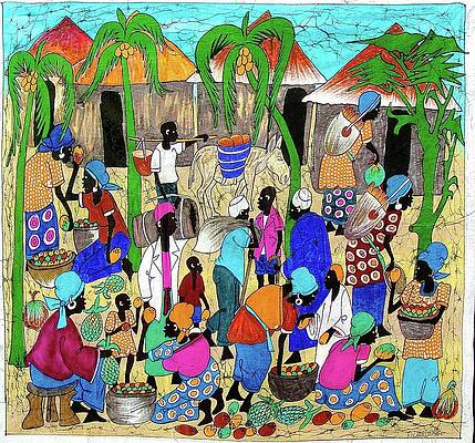 Fruit Wall Art featuring the painting K-1 by Batik