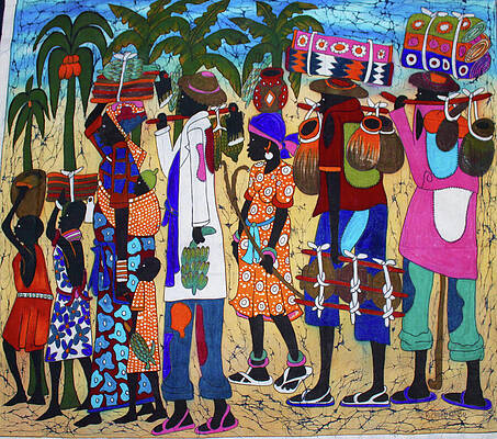 Vibrant Wall Art featuring the painting K-15 by Batiks