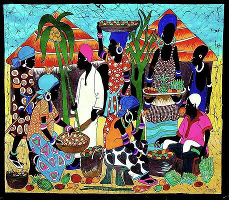 Fruit Wall Art featuring the painting K-8 by Batiks