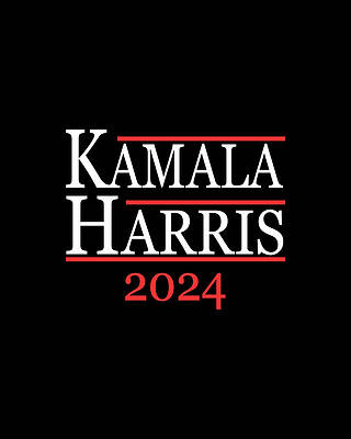 Political Wall Art featuring the digital art Kamala Harris For President 2024 by Flippin Sweet Gear