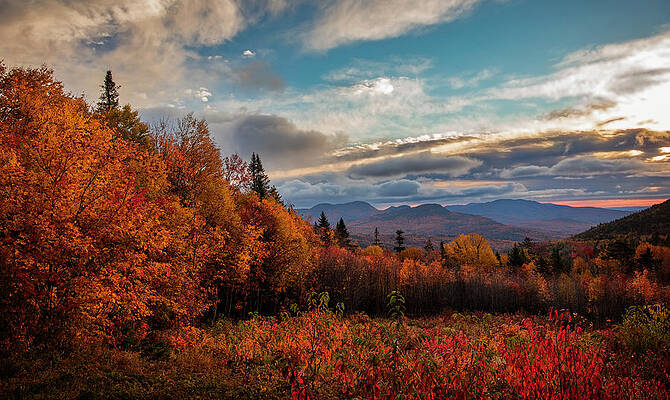 Wall Art featuring the photograph Kancamagus Highway Autumn Sunrise by Dan Sproul