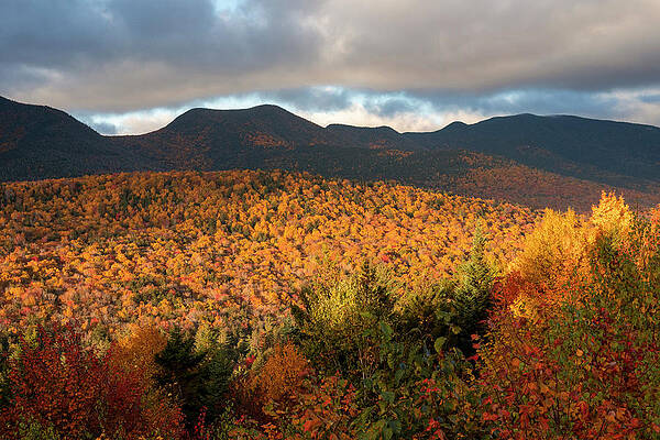 Wall Art featuring the photograph Kancamagus Overlook In Autumn by Dan Sproul