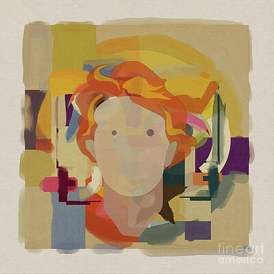 Wall Art featuring the digital art Kandinsky Spaceboy by BFA Prints