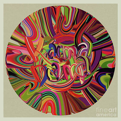 Wall Art featuring the digital art Karma Drama Painting by BFA Prints
