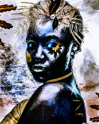 Mixed Media - Kashi's Vision by Canessa Thomas