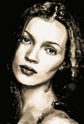 Kate Moss, An English Model Print