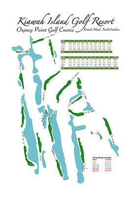 Golf Wall Art featuring the digital art Kawah Island Golf Resort - Osprey Point by Flop Shot Studio