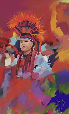 Wall Art featuring the painting Kawahla by Sonja Kraft