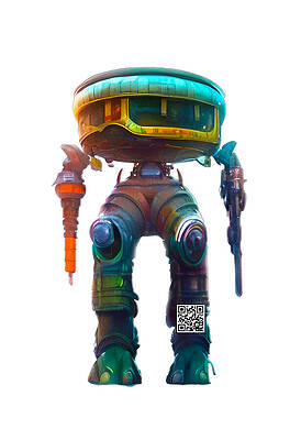 Wall Art featuring the digital art Kazak by Rafael Salazar