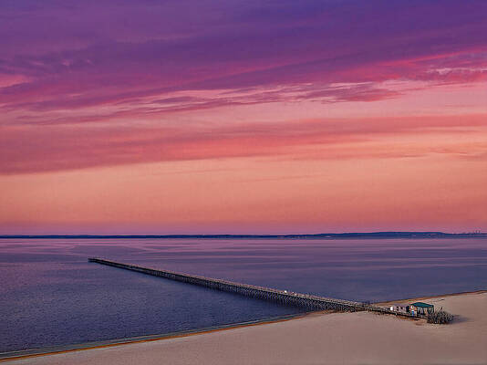 Wall Art featuring the photograph Keansberg Pier by Susan Candelario