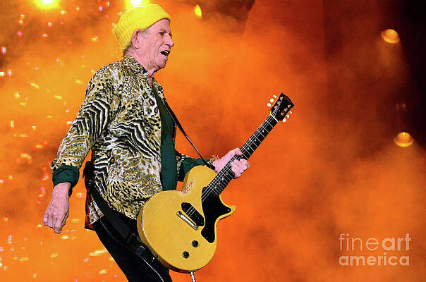 Keith Richards Wall Art featuring the photograph Keef by La Dolce Vita