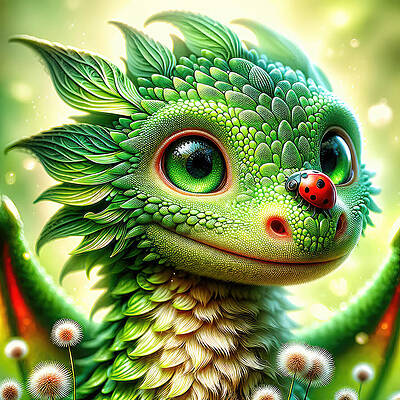 Digital Art - Keeper Of The Dandelion Fields by Bill And Linda Tiepelman