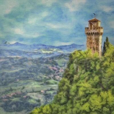 Mountain Wall Art featuring the painting Keeping Watch by Jeffrey Kolker