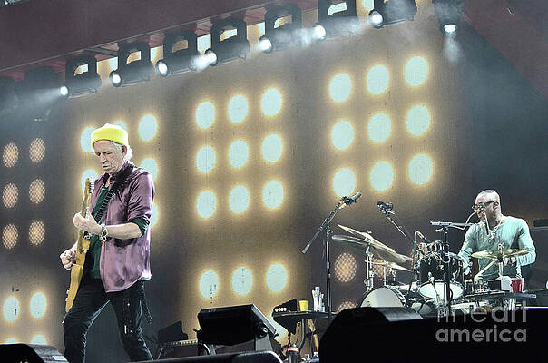 Keith Richards Wall Art featuring the photograph Keith Richards In Action by La Dolce Vita