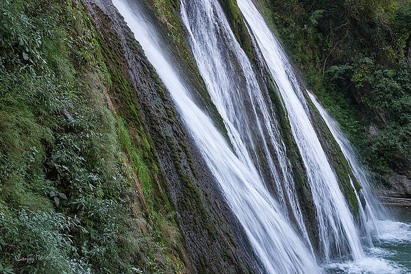 Water Wall Art featuring the photograph Kempty Falls-4, Garhwal by Sanjay Marathe