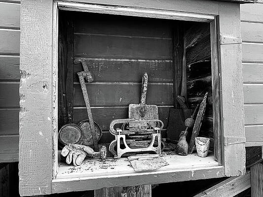 Wall Art featuring the photograph Kennicott Box BW by Harry Banks
