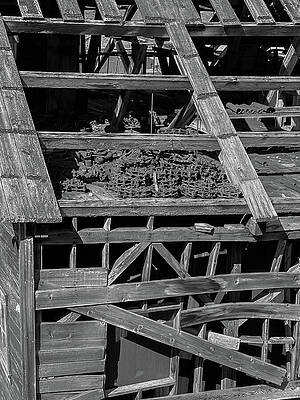 Wall Art featuring the photograph Kennicott Detail BW by Harry Banks