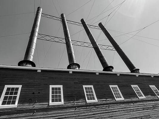 Wall Art featuring the photograph Kennicott Stacks BW by Harry Banks