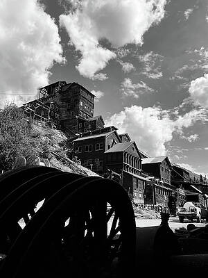 Wall Art featuring the photograph Kennicott Wheels BW by Harry Banks