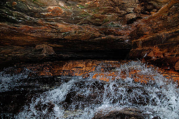 Wall Art featuring the photograph Kentucky Cavern Waterfall  07 by Flees Photos